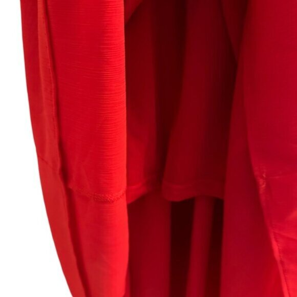 NWT Flying Tomato | Red Chiffon Tiered Ruffled Maxi Dress Size Small - Picture 5 of 11